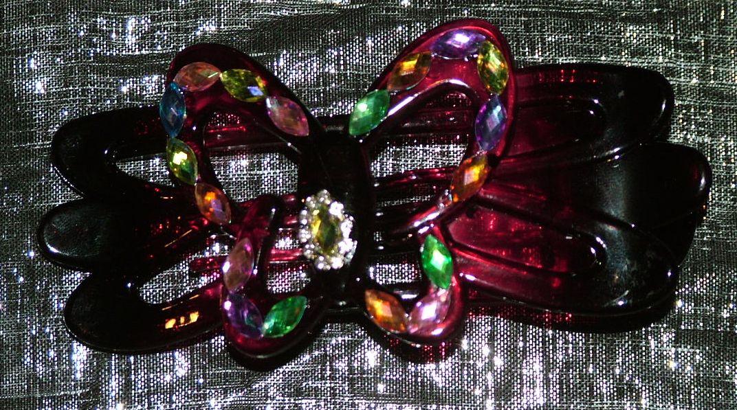 Jewel Hard-Candy Sunning Butterfly Pinup Clips Longhairs®