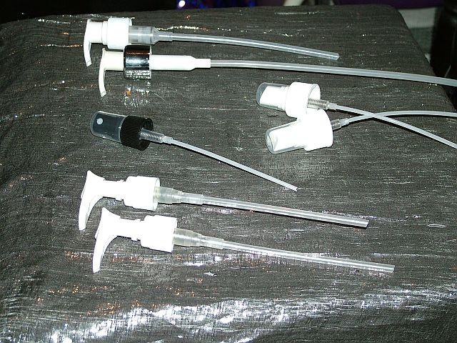 Push-Sprayers Misters for 1 oz, 2 oz  4 oz Bottles