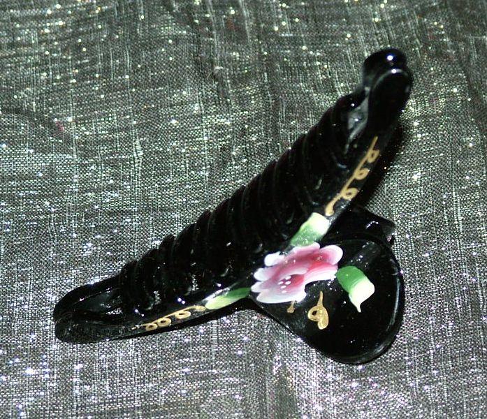 Geisha Hand-Painted Rose Slender Up-Do Clips Longhairs®