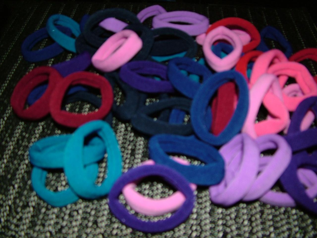 Hair Ties Medium Soft & Slender by Longhairs® No-Metal