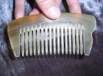 NOT-SO-WIDE-TOOTH BIG SUPER-CHUNK 5" Stimulating Sheep Horn Comb