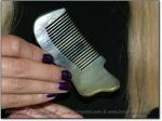 KNUCKLE-FIT SCRITCHER 5" Stimulating Sheep-Horn Comb - Image #9