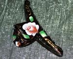 Geisha Hand-Painted Rose Slender Up-Do Clips Longhairs&reg; - Image #2