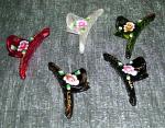 Geisha Hand-Painted Rose Slender Up-Do Clips Longhairs&reg; - Image #8