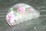 Geisha Clam-Shell Rose Hand-Painted Long Hair Up-Do Clips - Image #3
